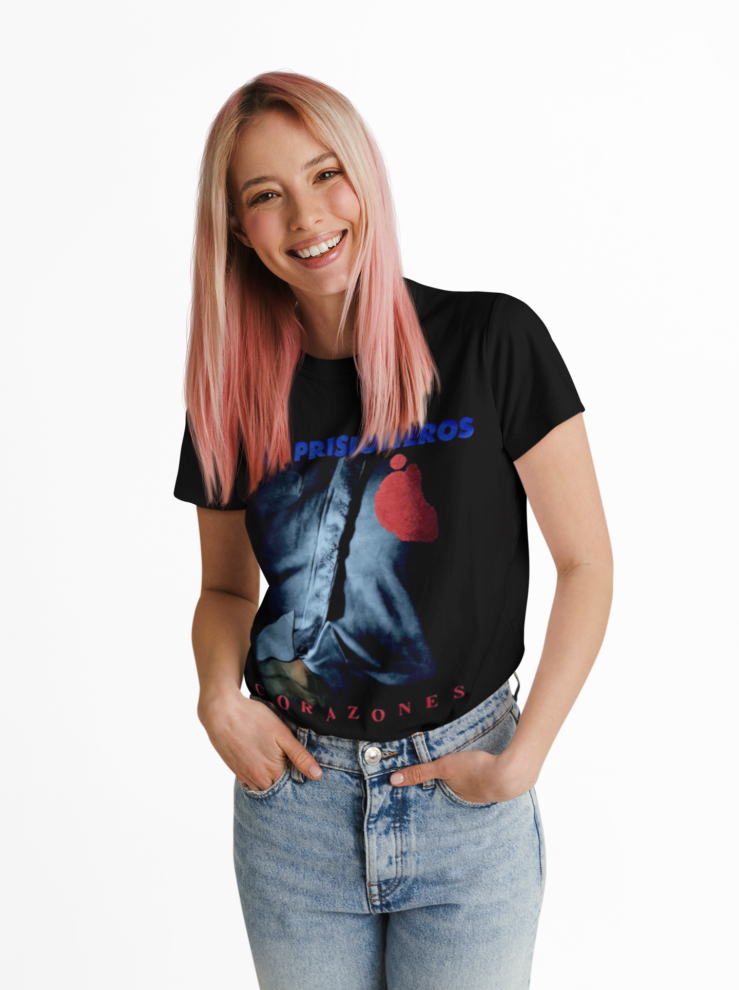 Polera de Los Prisioneros Corazones