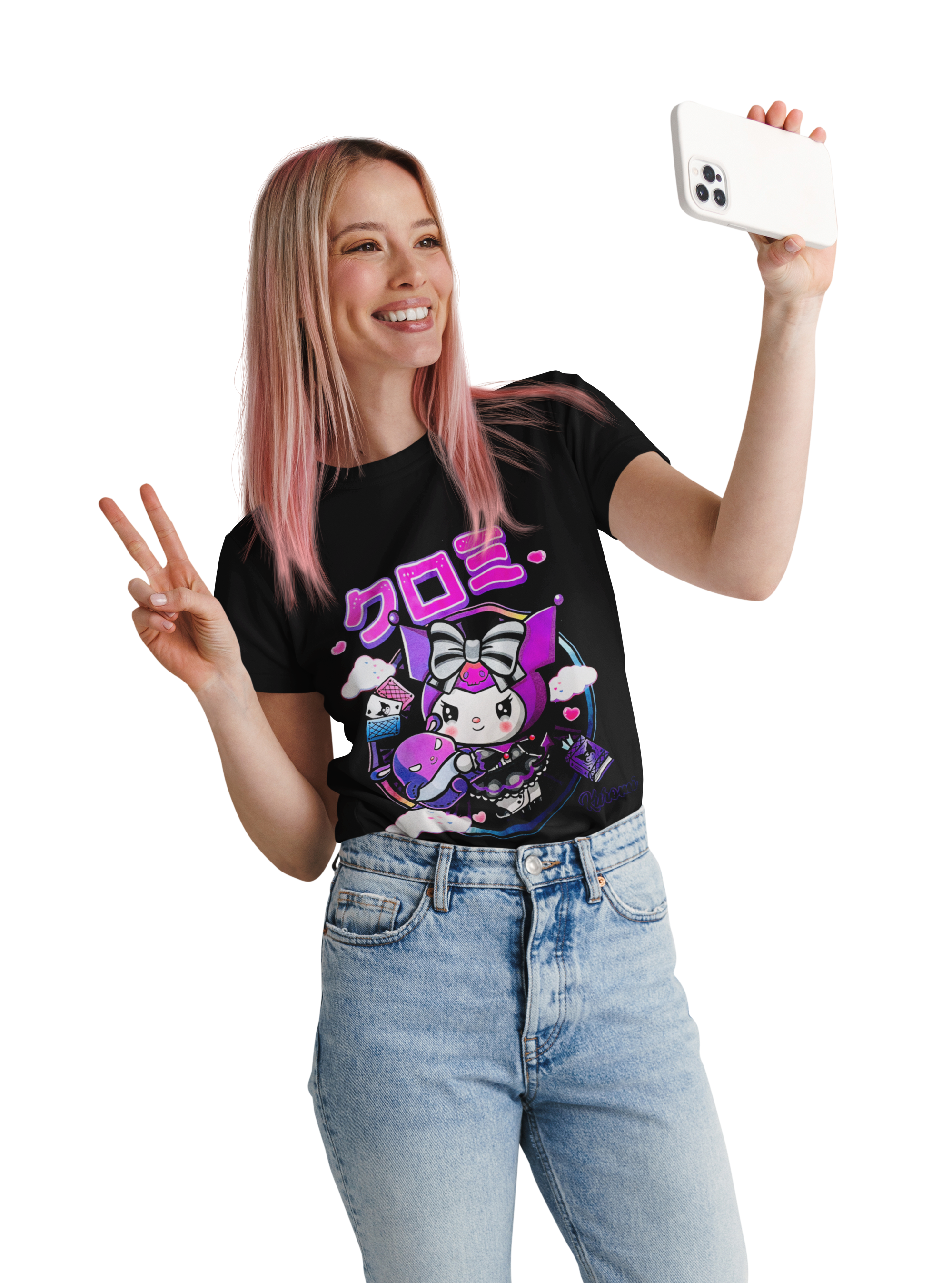 polera kuromi y sus amigos