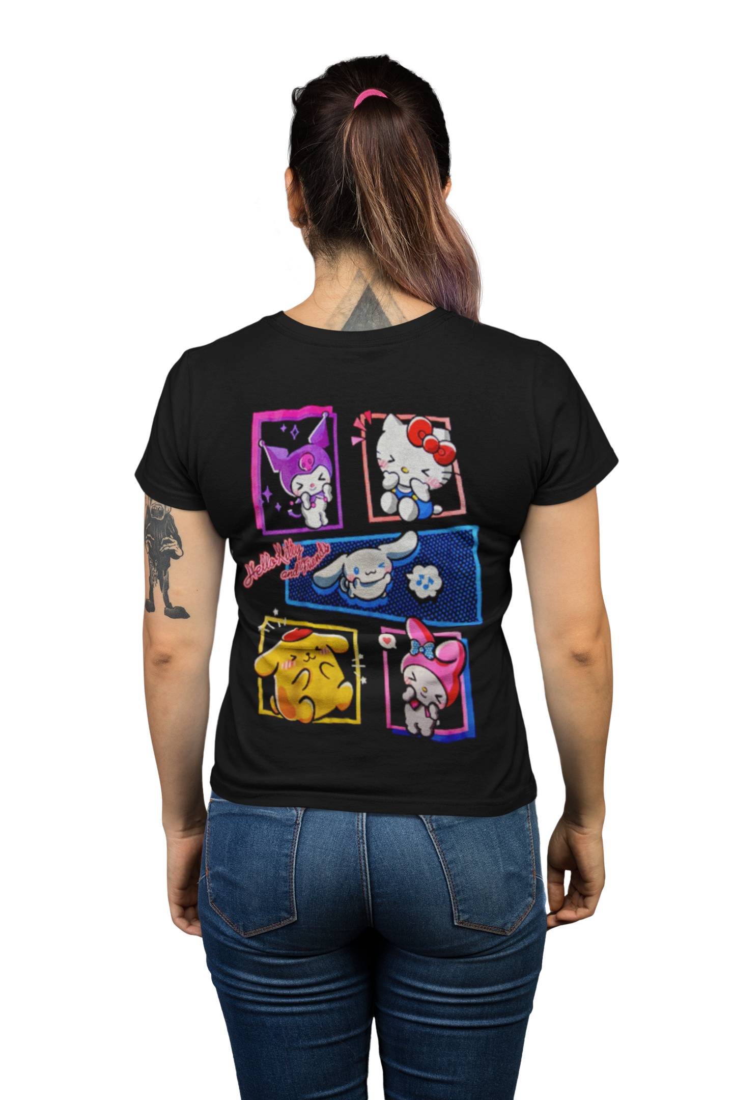 polera kuromi y sus amigos