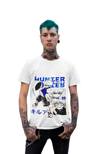 polera Hunter x Killua Blanca - amplitudmodulada