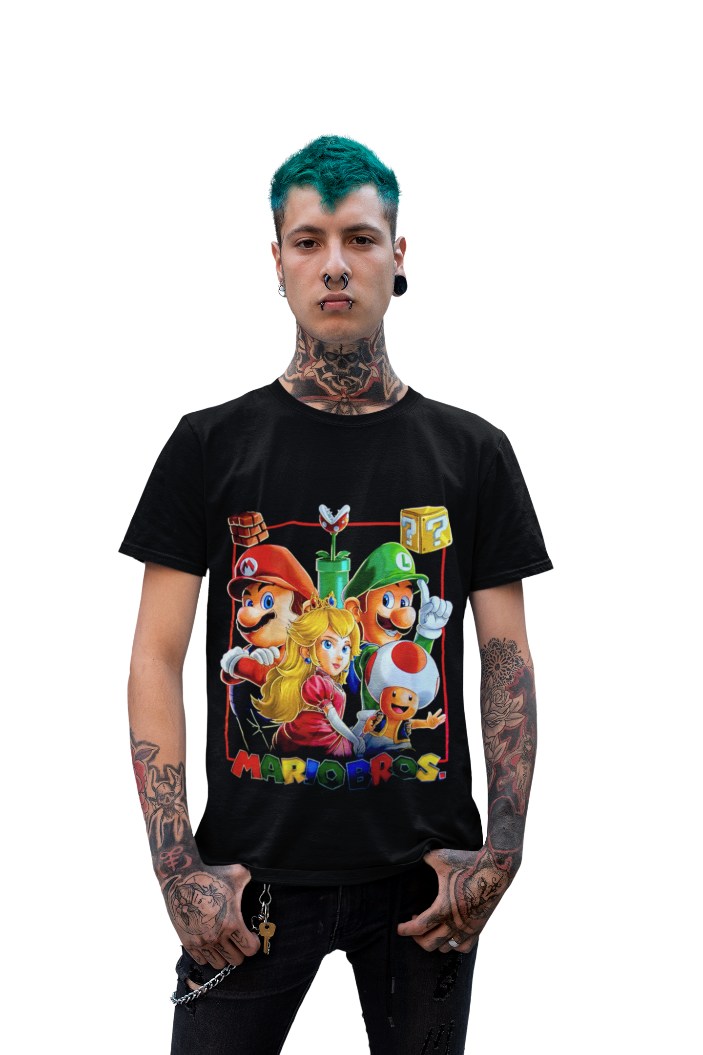polera mario bros & bowser