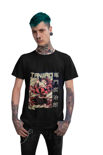 Polera Tanjiro Kamado cafe kimetsu no yaiba - amplitudmodulada