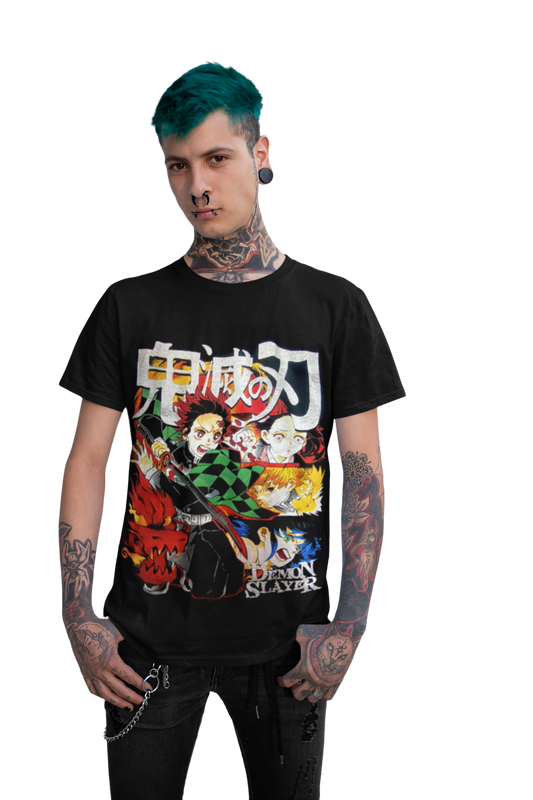 polera Kimetsu no Yaiba personajes