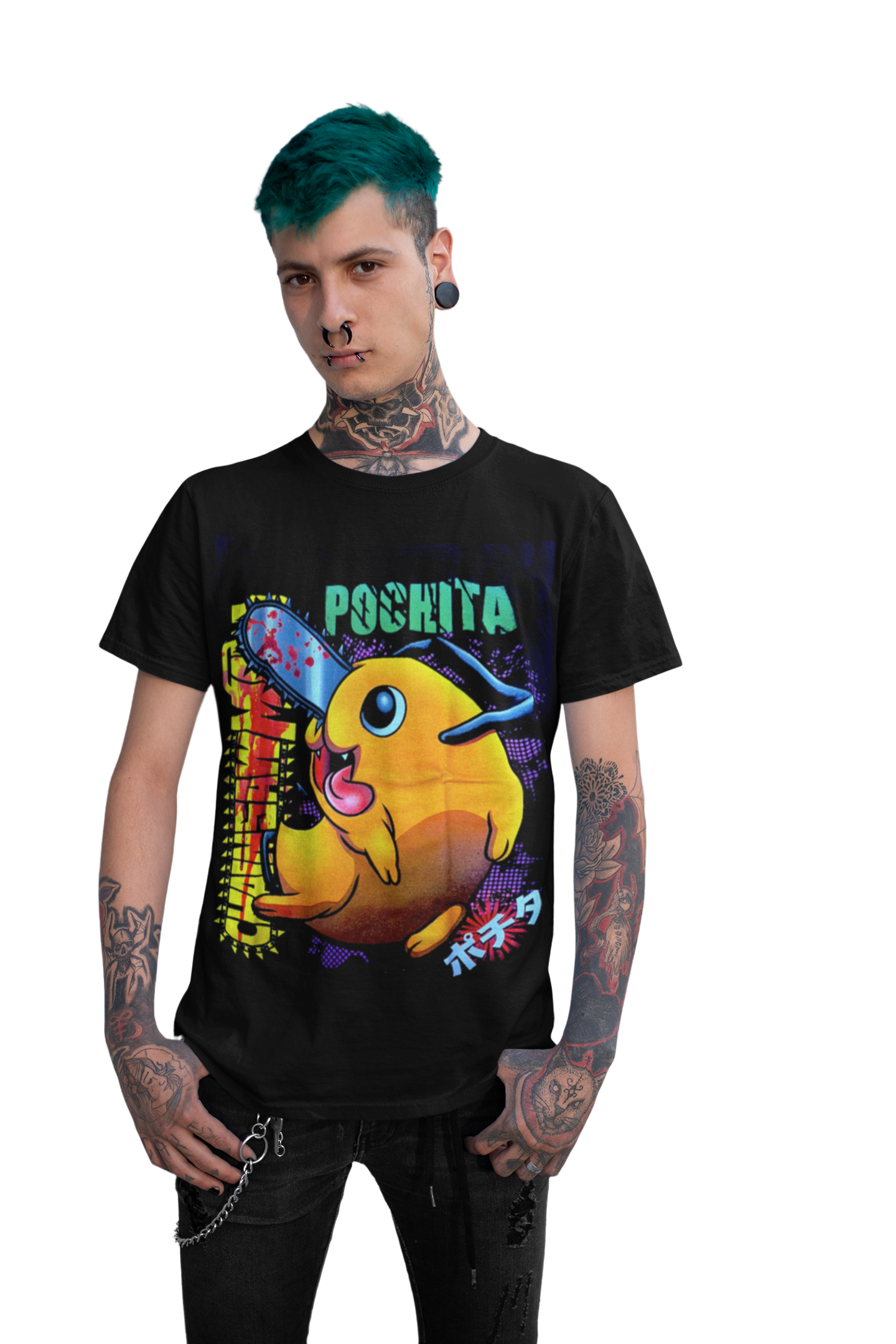 Polera de Pochita chainsaw man