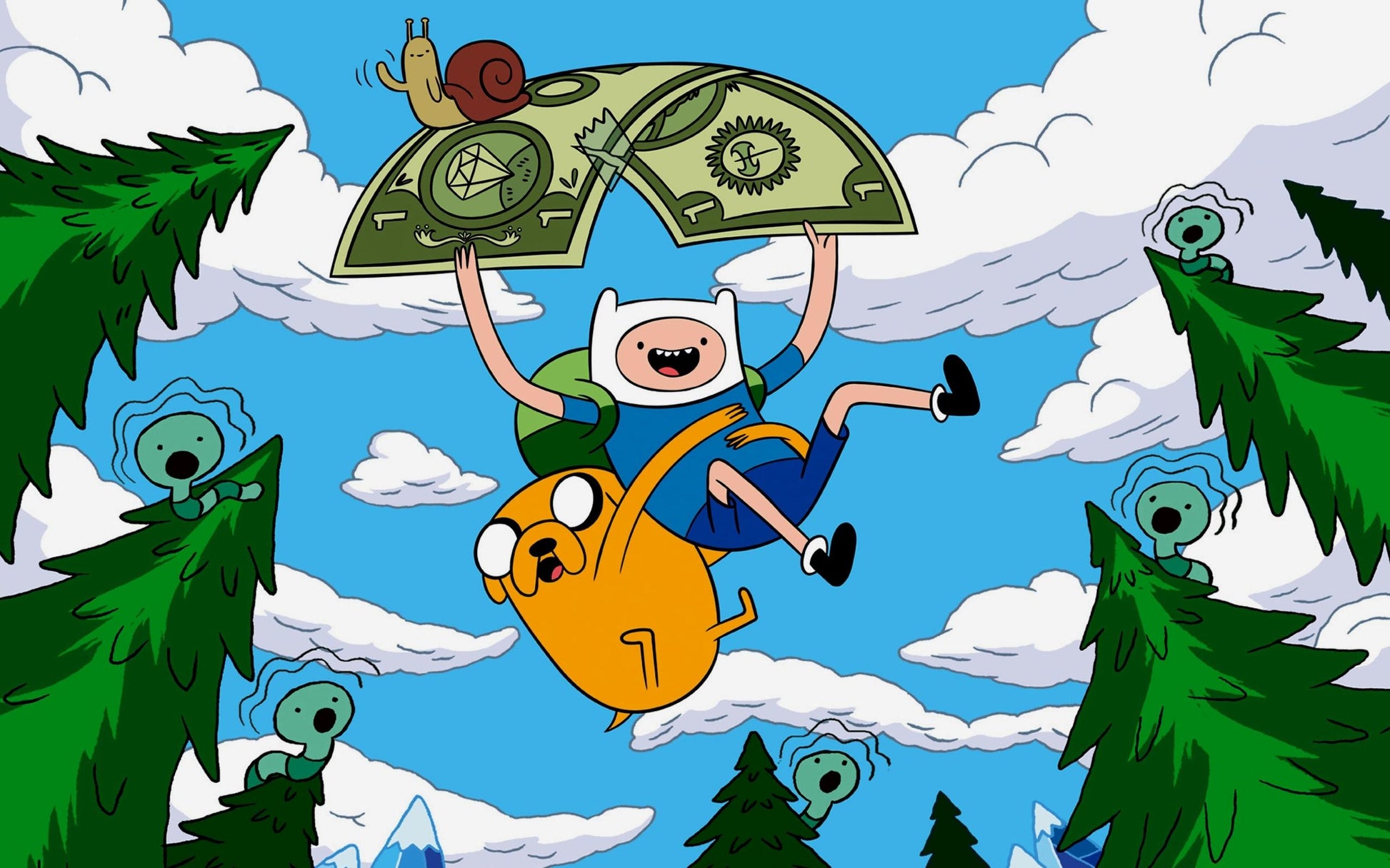 polera jake and finn dolar - amplitudmodulada