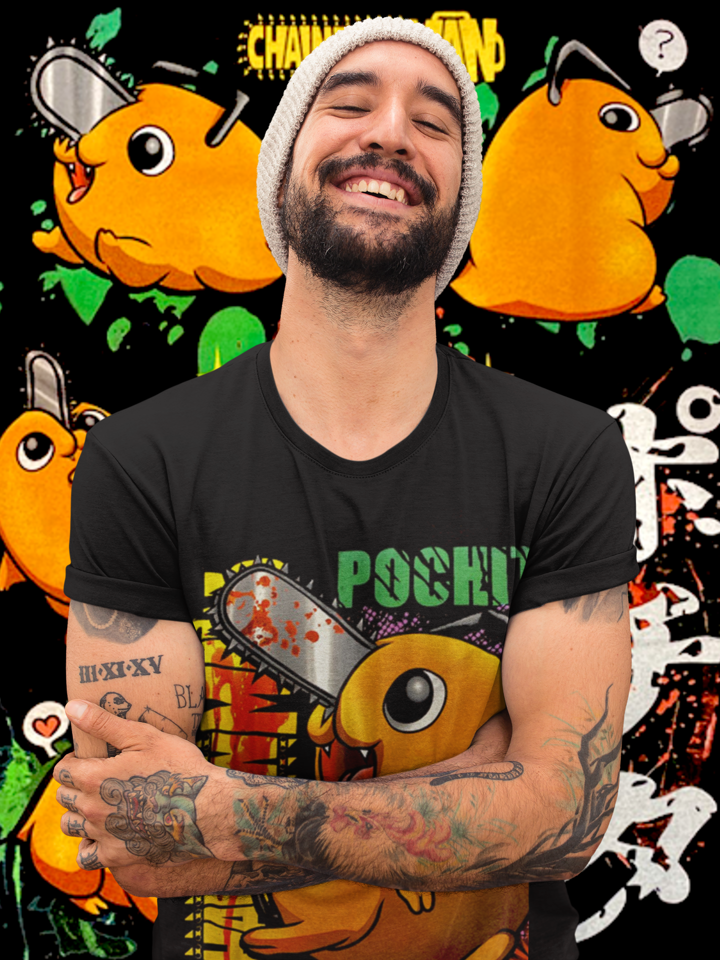 Polera de Pochita chainsaw man
