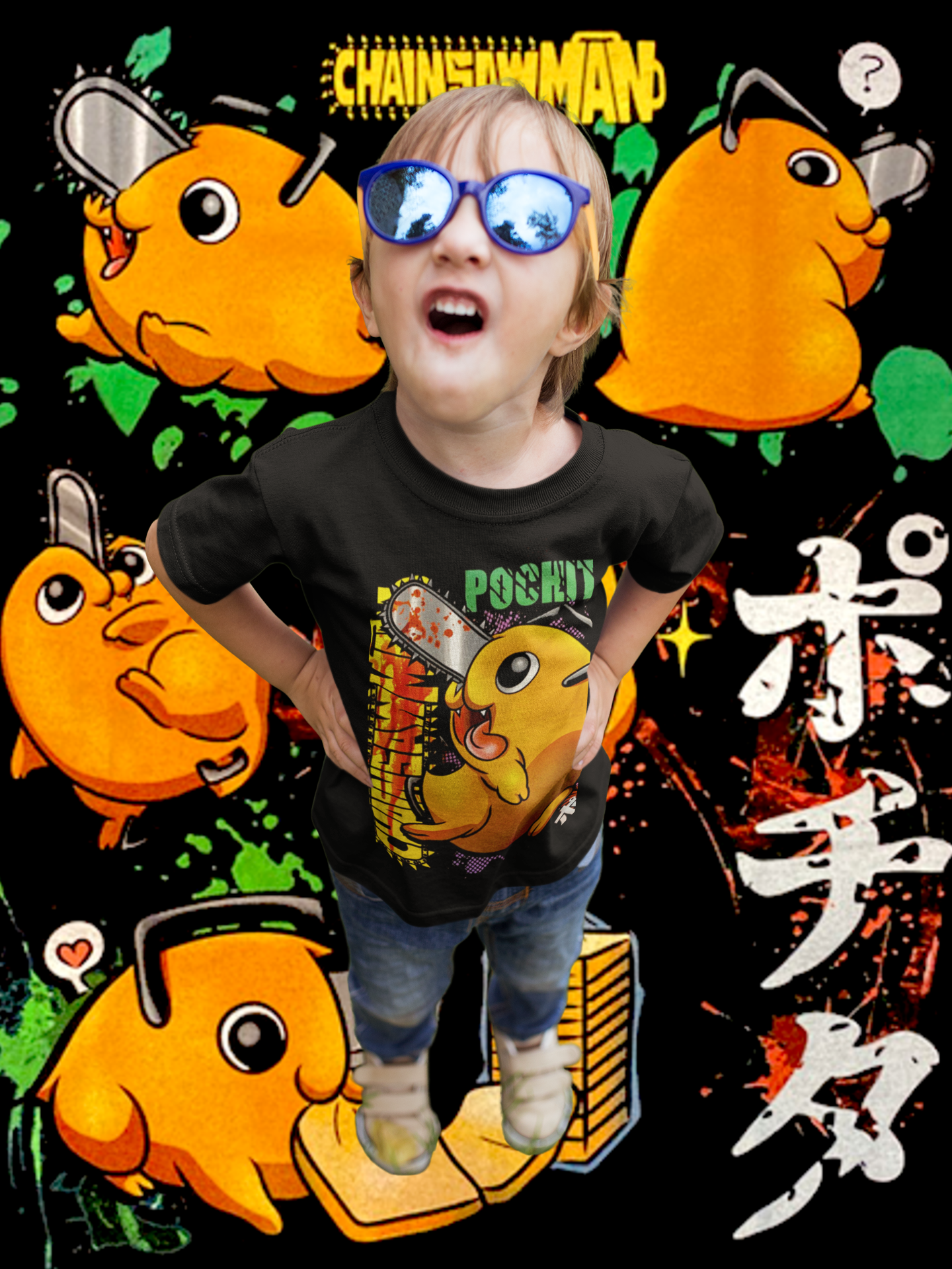 Polera de Pochita chainsaw man